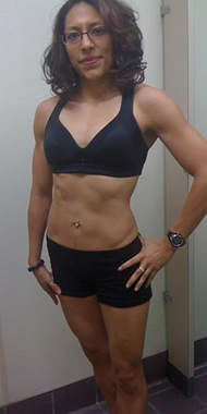 Fitness Competitor progress photo using Octane Energy Drink and Moomiyo